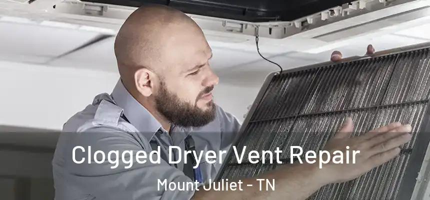 Clogged Dryer Vent Repair Mount Juliet - TN